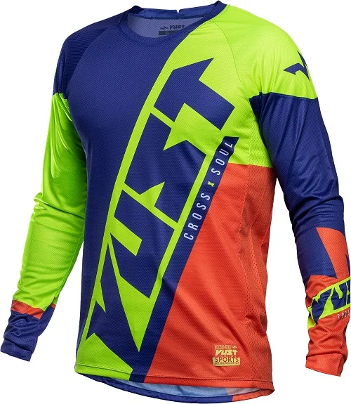 salsation ★トップス★RUST★サイズS Camisa Vust Hard Storm Fast Marinho/Laranja - Spinelli Motos Boutique